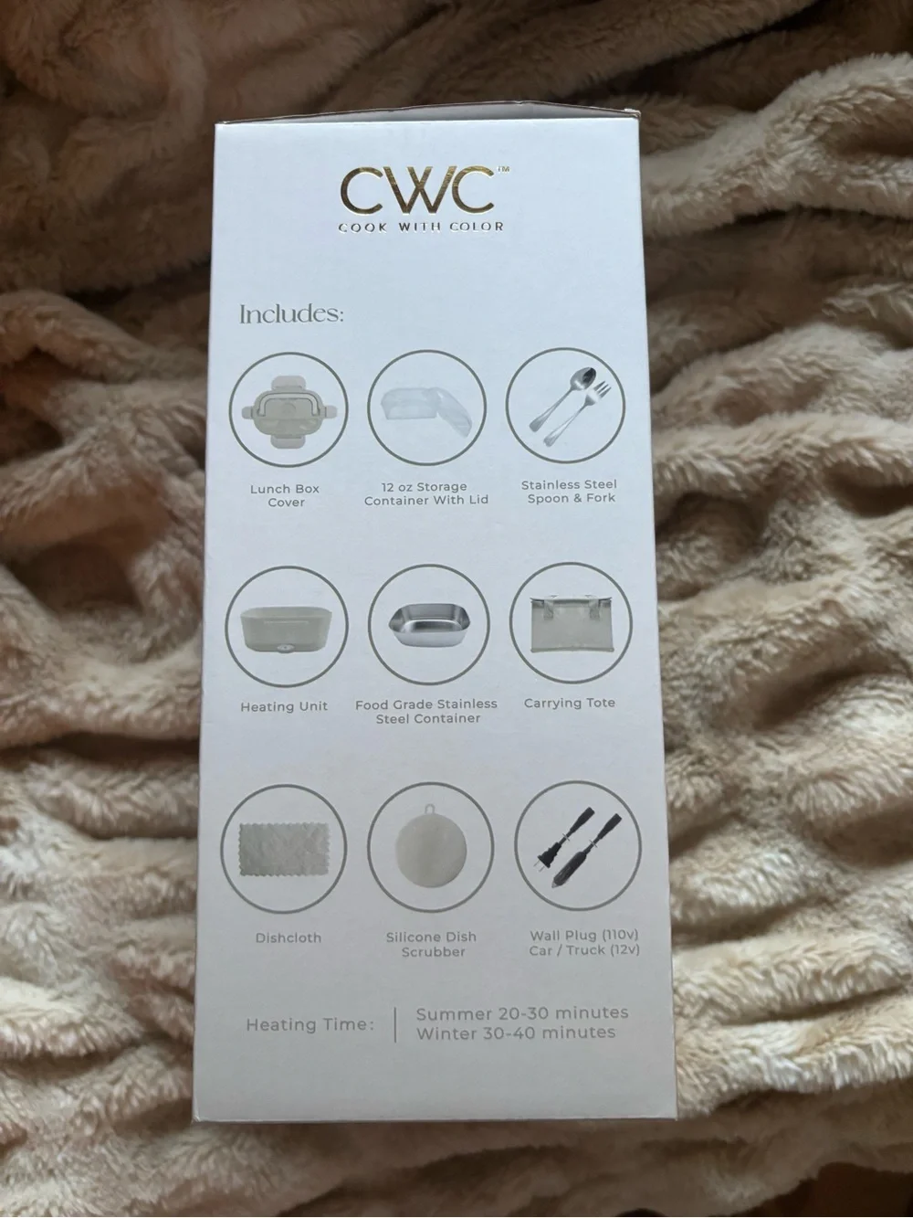 CWC Electric Food Warmer - Cream